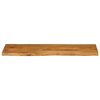 vidaXL Tafelblad met natuurlijke rand 110x40x2,5 cm massief mangohout