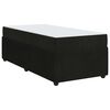 vidaXL Bedframe met matras Zwart 80 x 200 cm Stof