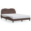 vidaXL Bedframe "Viana" zonder matras kunstleer bruin 140x190 cm