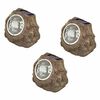 Luxform Tuinsteenlampen 3 st solar LED Andes