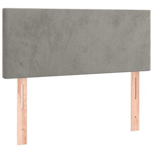 vidaXL Hoofdbord 80x5x78/88 cm fluweel lichtgrijs