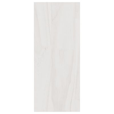 vidaXL Boekenkast 40x30x71,5 cm massief grenenhout wit