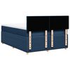 vidaXL Boxspring met matras stof blauw 140x200 cm