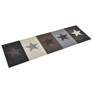 vidaXL Keukenmat wasbaar Star 45x150 cm