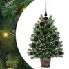 vidaXL Kunstkerstboom met 150 LED met standaard Groen 75 cm PE en PVC