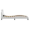 vidaXL Bedframe "Viana" zonder matras kunstleer wit 100x203 cm