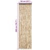 vidaXL Vliegengordijn 56x200 cm chenille beige