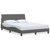 vidaXL Bedframe zonder matras "Hanko" 120x200 cm stof donkergrijs