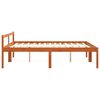 vidaXL Bedframe Wasbruin 200 x 200 cm Massief grenenhout