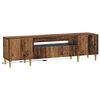 vidaXL LED tv-meubel Oud hout Bewerkt hout