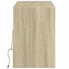 vidaXL Tv-wandmeubel met LED-verlichting 130x31x45 cm sonoma eiken