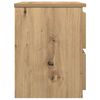 vidaXL Nachtkastjes 2 st 30x30x40cm bewerkt hout artisanaal eikenkleur