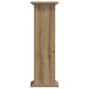 vidaXL Plantenstandaard 33x33x100 cm bewerkt hout artisanaal eiken
