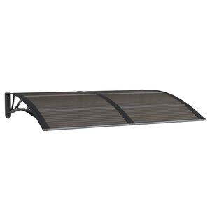 vidaXL Deurluifel 150x100 cm polycarbonaat zwart