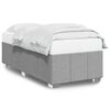 vidaXL Bedframe zonder matras 100x200 cm stof lichtgrijs