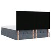 vidaXL Ottoman bed met matrassen en LED's 180x200cm fluweel