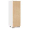 vidaXL Hoge kast 37x34x110 cm massief grenenhout wit