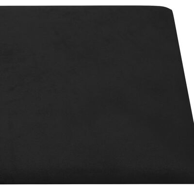 vidaXL Wandpanelen 12 st 2,16 m² 60x30 cm fluweel zwart