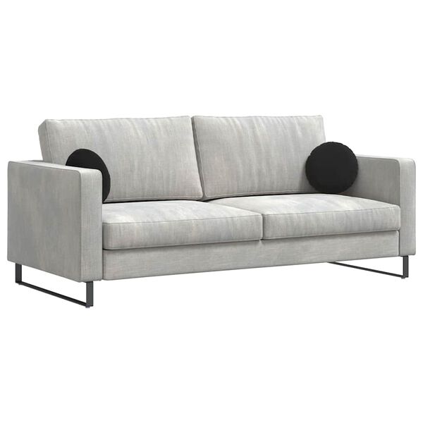 vidaXL Zitkussens 2 stuks Zwart Ø 40 x 13 cm Fluweel