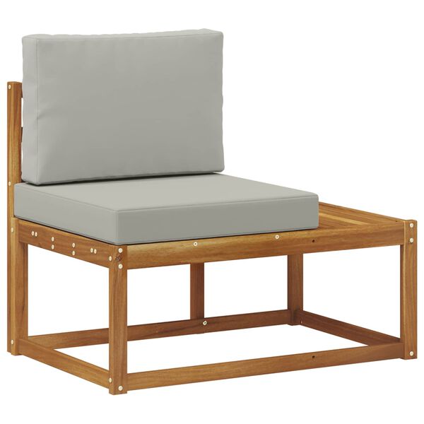 vidaXL Buiten Eind Sofa Naturel 91 x 63 x 73 cm Massief Acaciahout