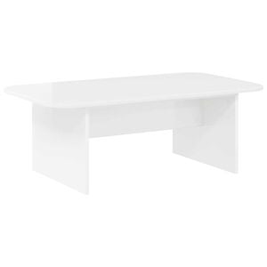 vidaXL Salontafel Hoogglans wit 93 x 53 x 33 cm Bewerkt hout