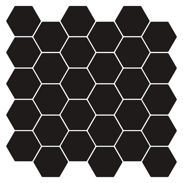 vidaXL Hexagon tegel 50 pcs Wit Grijs 30 x 30 cm Polyurethaan en PET
