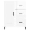 vidaXL Dressoir 69,5x34x90 cm bewerkt hout hoogglans wit