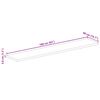 vidaXL Tafelblad rechthoekig 160x40x3,8 cm massief mangohout