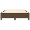 vidaXL Bedframe zonder matras stof donkerbruin 140x190 cm