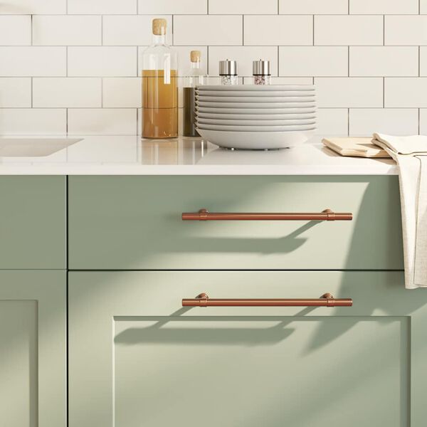 vidaXL Handvatten 5 st 192 mm roestvrij staal bronskleurig