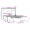 vidaXL Bedframe zonder matras massief grenenhout wit 120x200 cm