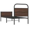 vidaXL Bedframe zonder matras bewerkt hout bruin eikenkleur 75x190 cm