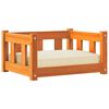 vidaXL Hondenbed Wasbruin 55 x 45 x 28 cm Massief grenenhout
