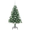 vidaXL Kerstboom met 150 LED met standaard Groen 150 cm PVC