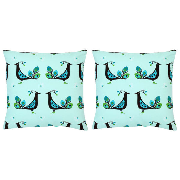 vidaXL Kussens 2 st met print 40x40 cm katoen meerkleurig