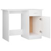 vidaXL Bureau 100x50x76 cm bewerkt hout wit