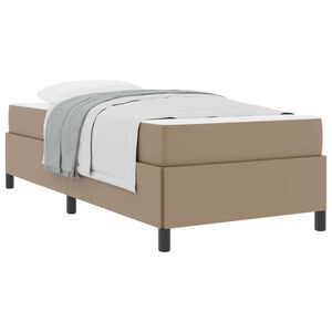 vidaXL Bedframe met matras Cappuccino 90 x 190 cm Stof