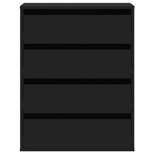 vidaXL Ladekast 60x41x76 cm bewerkt hout zwart