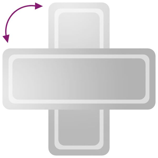 vidaXL Badkamerspiegel LED 40x100 cm