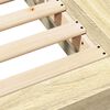vidaXL Bedframe bewerkt hout sonoma eikenkleurig 150x200 cm