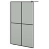 vidaXL Inloopdouchescherm 118x190 cm donker gehard glas