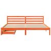 vidaXL Bedframe zonder matras massief grenenhout wasbruin 180x200 cm