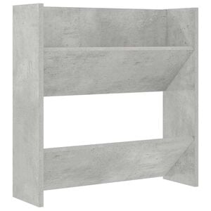 vidaXL Wandschoenenkast 60x18x60 cm spaanplaat betongrijs
