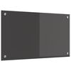 vidaXL Keukenachterwand Donkergrijs 70 x 40 cm gehard glas