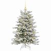 vidaXL Kunstmatige Inklapbare Kerstboom Wit 120 cm PE en PVC