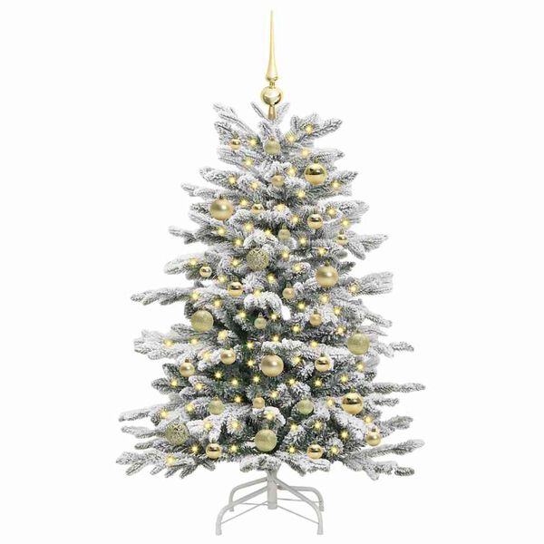 vidaXL Kunstmatige Inklapbare Kerstboom Wit 120 cm PE en PVC