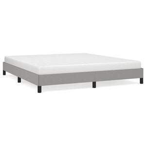vidaXL Bedframe zonder matras stof lichtgrijs 180x200 cm