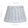 vidaXL Lampenkap 38x23 cm wicker wit