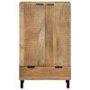 vidaXL Hoge kast 60x33x100 cm massief mango bruin