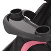 vidaXL Kinderwagen met 3 wielen roze en zwart